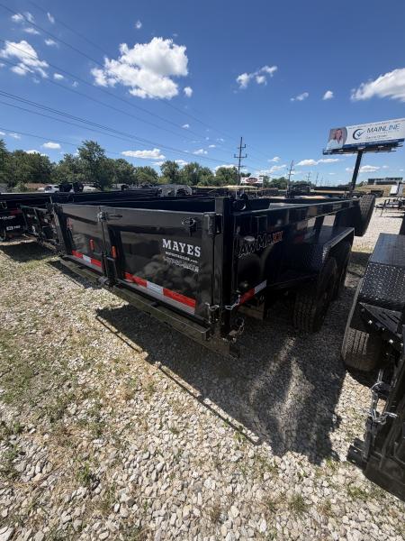 New 2026 RawMaxx LPX16BP16K Dump Trailer 83X16 TA 22" SIDES (GVW:16000) JET BLACK