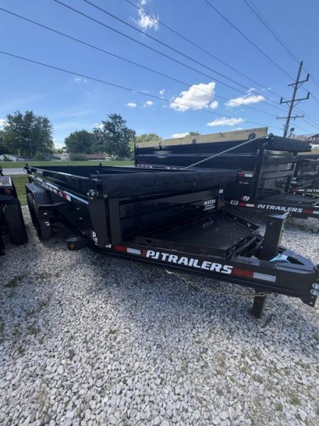New 2026 PJ Trailer DL162 Dump Trailer 83X16 TA 24" SIDES (GVW:15400) BLACK