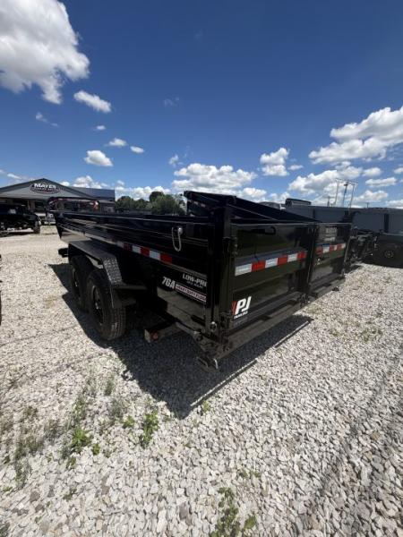 New 2026 PJ Trailer DL162 Dump Trailer 83X16 TA 24" SIDES (GVW:15400) BLACK