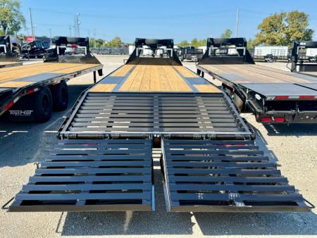 New 2026 Top Hat GN159-30X102 w/ Jumbo Ramps Flatbed Trailer