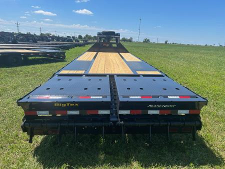New 2027 Big Tex 102x25 Tandem 23.9K GN Flatbed w/ Mega Ramps, Load Lights, & 2-Speed Jacks
