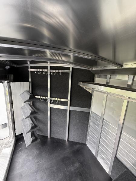 New 2027 4-Star Trailers 4 Horse Slant Cowboy Tack Gooseneck Horse Trailer
