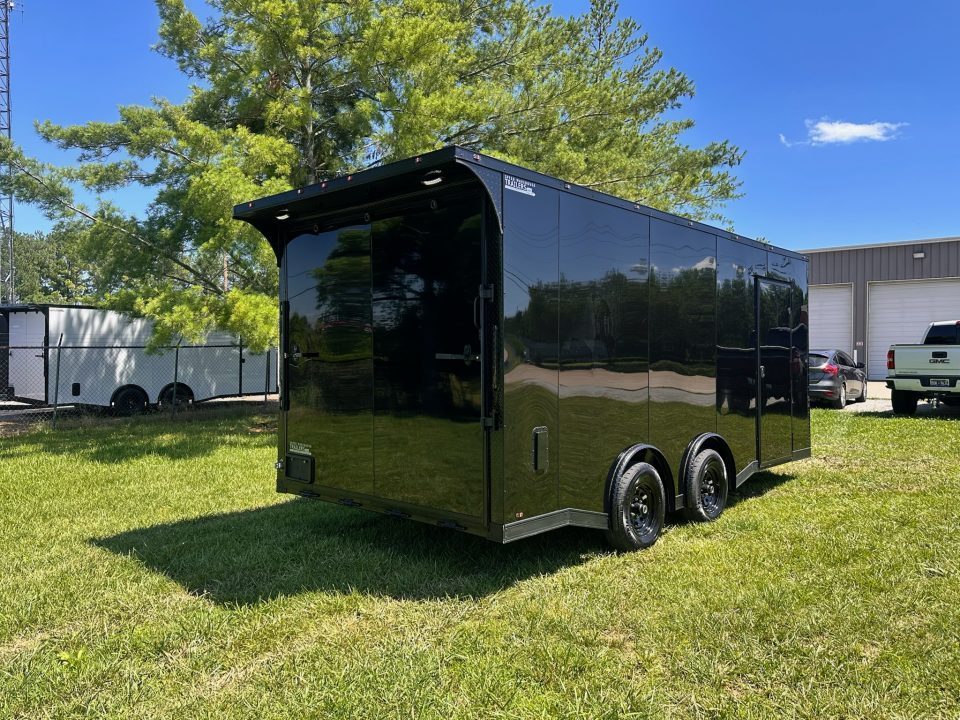 New 2026 Luxe 8.5X18 Race Trailer-Finished Interior-5200LB Torsion Axle - Dovetail- Blackout