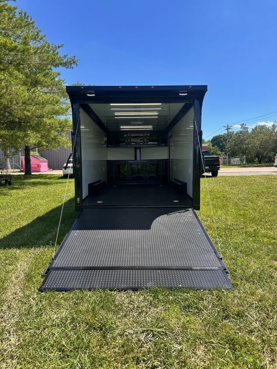 New 2026 Luxe 8.5X18 Race Trailer-Finished Interior-5200LB Torsion Axle - Dovetail- Blackout