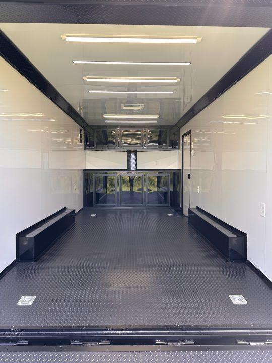 New 2026 Luxe 8.5X18 Race Trailer-Finished Interior-5200LB Torsion Axle - Dovetail- Blackout