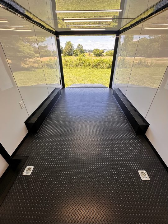 New 2026 Luxe 8.5X18 Race Trailer-Finished Interior-5200LB Torsion Axle - Dovetail- Blackout