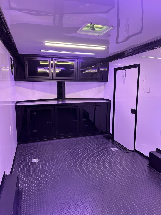 New 2026 Luxe 8.5X18 Race Trailer-Finished Interior-5200LB Torsion Axle - Dovetail- Blackout