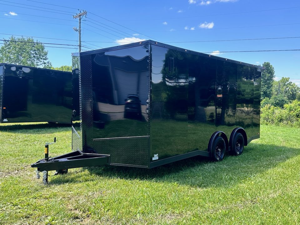 New 2026 Luxe 8.5X18 Race Trailer-Finished Interior-5200LB Torsion Axle - Dovetail- Blackout