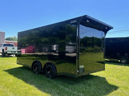 New 2026 Luxe 8.5X18 Race Trailer-Finished Interior-5200LB Torsion Axle - Dovetail- Blackout