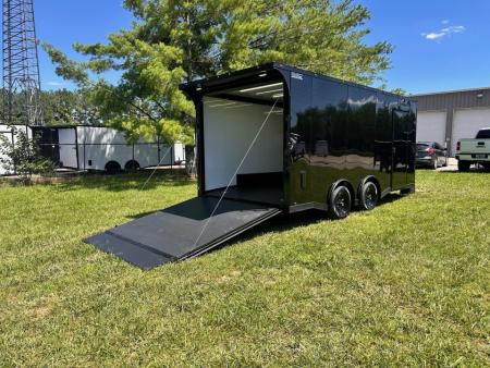 New 2026 Luxe 8.5X18 Race Trailer-Finished Interior-5200LB Torsion Axle - Dovetail- Blackout