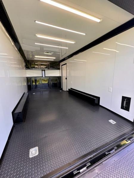 New 2026 Luxe 8.5X18 Race Trailer-Finished Interior-5200LB Torsion Axle - Dovetail- Blackout