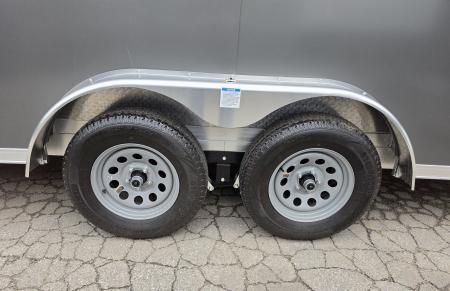 New 7.5 X 20 CARGO ENCLOSED REAR RAMP DOOR ALL ALUMINUM LIGHTNING 2027