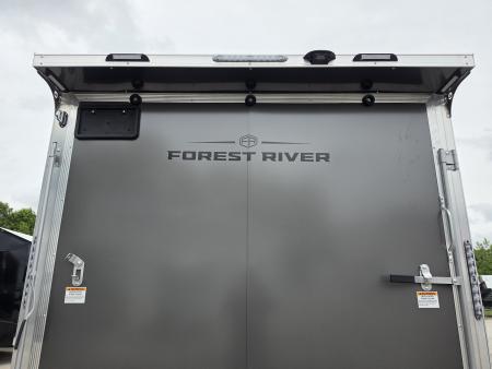 New 7.5 X 20 CARGO ENCLOSED REAR RAMP DOOR ALL ALUMINUM LIGHTNING 2027