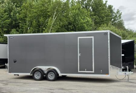 New 7.5 X 20 CARGO ENCLOSED REAR RAMP DOOR ALL ALUMINUM LIGHTNING 2027