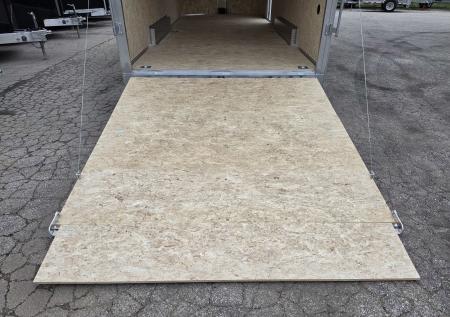 New 7.5 X 20 CARGO ENCLOSED REAR RAMP DOOR ALL ALUMINUM LIGHTNING 2027