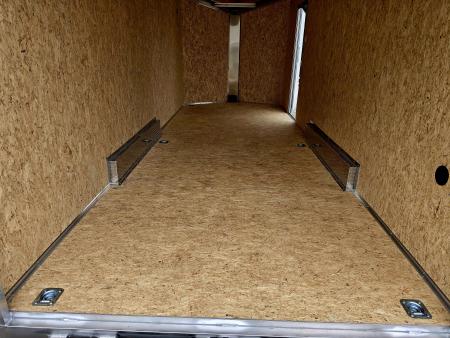 New 7.5 X 20 CARGO ENCLOSED REAR RAMP DOOR ALL ALUMINUM LIGHTNING 2027