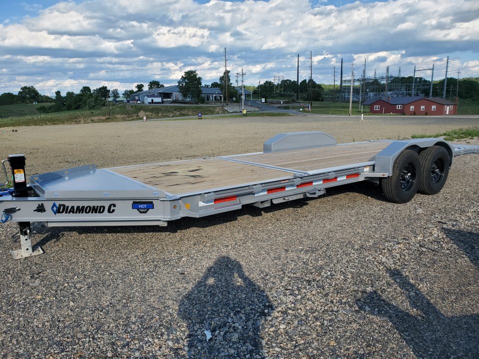 New 2026 Diamond C Trailers HDT207 Equipment Split Tilt Trailer / 15,500 GVWR / 82"x22'