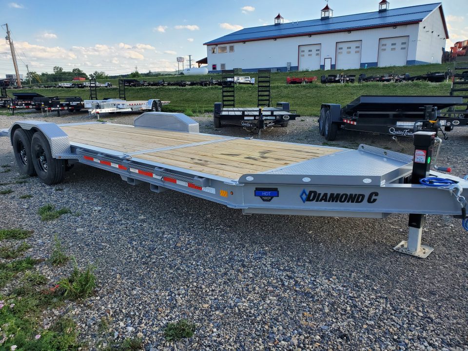 New 2026 Diamond C Trailers HDT207 Equipment Split Tilt Trailer / 15,500 GVWR / 82"x22'