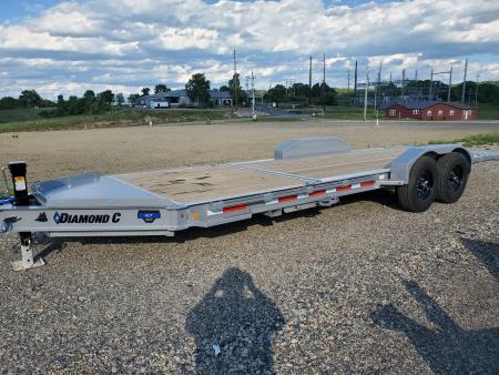 New 2026 Diamond C Trailers HDT207 Equipment Split Tilt Trailer / 15,500 GVWR / 82 x22'