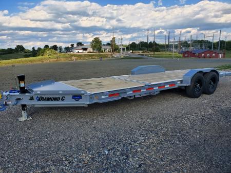 New 2026 Diamond C Trailers HDT207 Equipment Split Tilt Trailer / 15,500 GVWR / 82"x22'