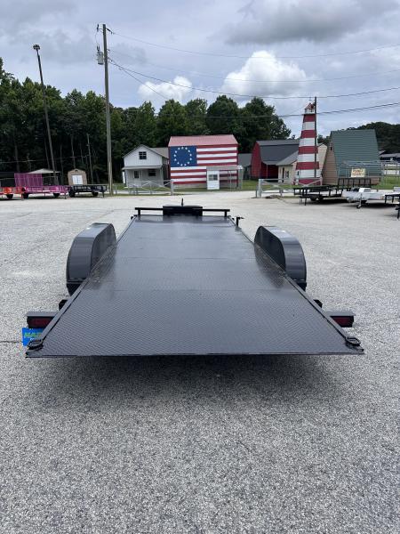 New 2026 7x20 7K HYDRAULIC TILT STEEL FLOOR CAR HAULER WITH DROP AXLES