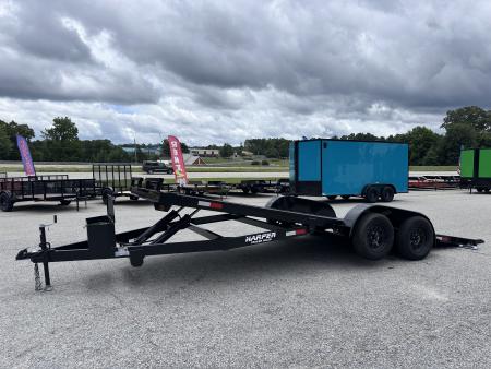 New 2026 7x20 7K HYDRAULIC TILT STEEL FLOOR CAR HAULER WITH DROP AXLES