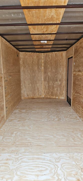 New 2026 Family Trailer 7x16 Tandem Axle Cargo / Enclosed Trailer-Screwless Exterior-Blackout Pkg-Rear Spoiler-HD Axles