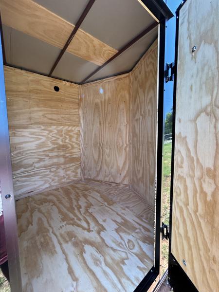 New 2026 Family Trailer 7x14 Tandem Axle Cargo / Enclosed Trailer-Screwless Exterior-Blackout Pkg-Rear Spoiler-HD Axles