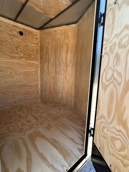 New 2026 Family Trailer 7x14 Tandem Axle Cargo / Enclosed Trailer-Screwless Exterior-Blackout Pkg-Rear Spoiler-HD AXles