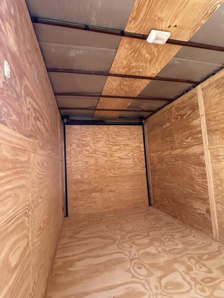 New 2026 Family Trailer 7x14 Tandem Axle Cargo / Enclosed Trailer-Screwless Exterior-Blackout Pkg-Rear Spoiler-HD AXles