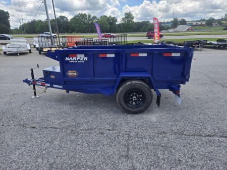 New 2026 PROSPECTOR 5X8 6K SINGLE AXLE DUMP TRAILER WITH 2' WALLS