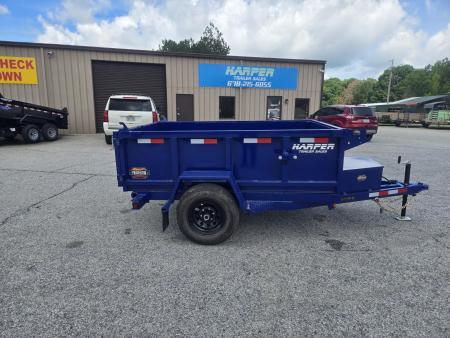 New 2026 PROSPECTOR 5X8 6K SINGLE AXLE DUMP TRAILER WITH 2' WALLS