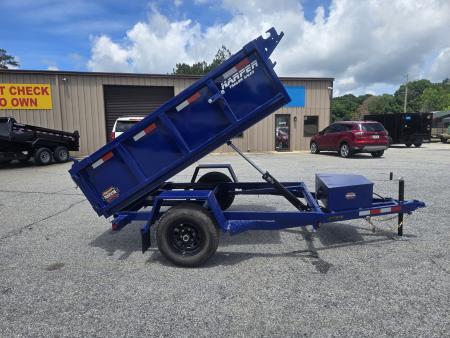 New 2026 PROSPECTOR 5X8 6K SINGLE AXLE DUMP TRAILER WITH 2' WALLS