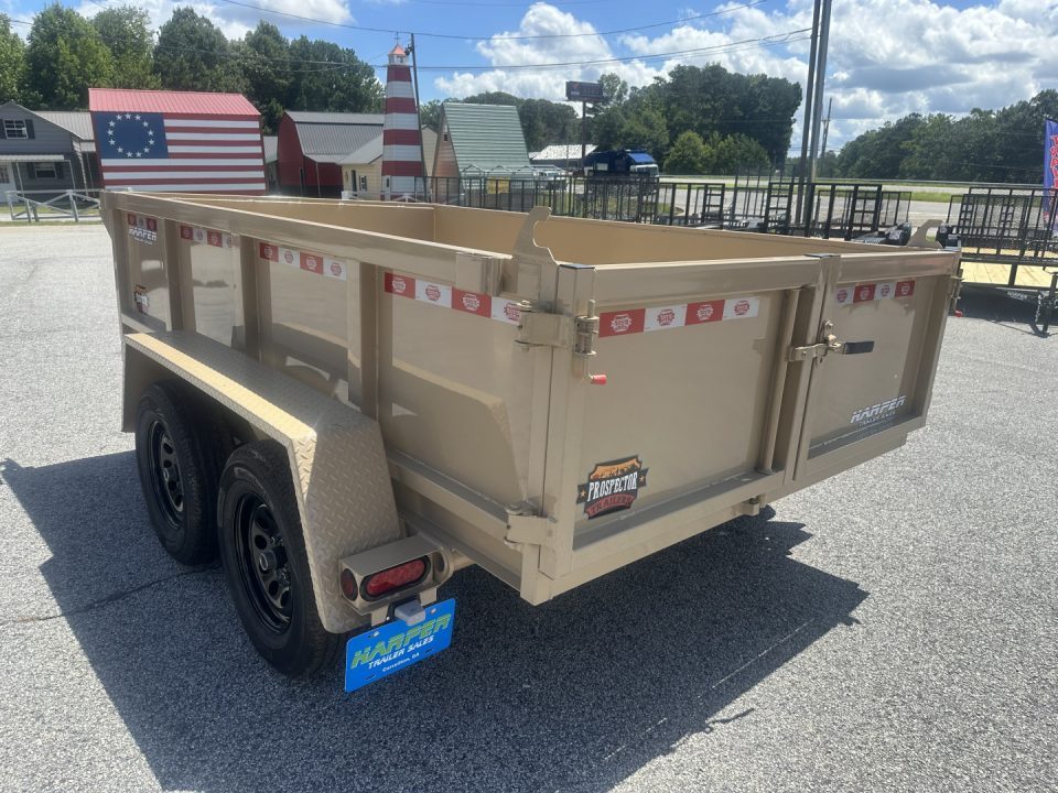 New 2026 PROSPECTOR LIGHT DUTY 6X10 7K TANDEM AXLE DUMP TRAILER WITH 2' WALLS