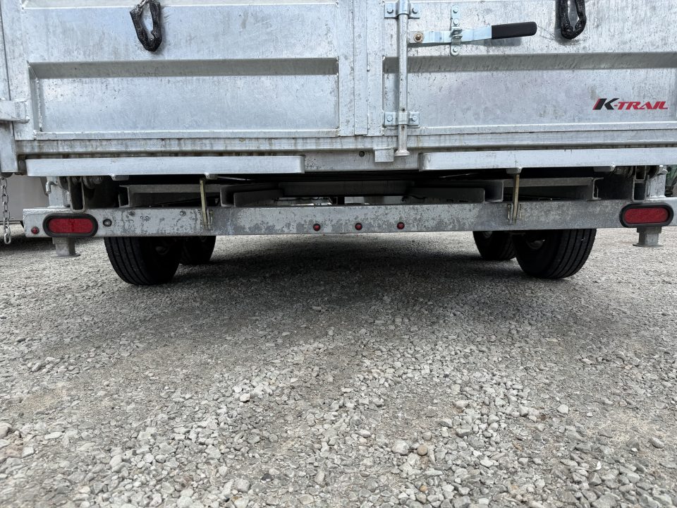 Used 2025 K-Trail 7x14 Pro Series Galvanized Equipment Dump Trailer with Hydraulic Jack