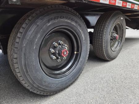 New 2026 Econoline 102X27 FOOT 10 TON EQUIPMENT TRAILER WITH 17.5 SUPER SINGLES WHEELS 16 PLY TIRES WOOD FILLED RAMPS HD Equipment Trailer