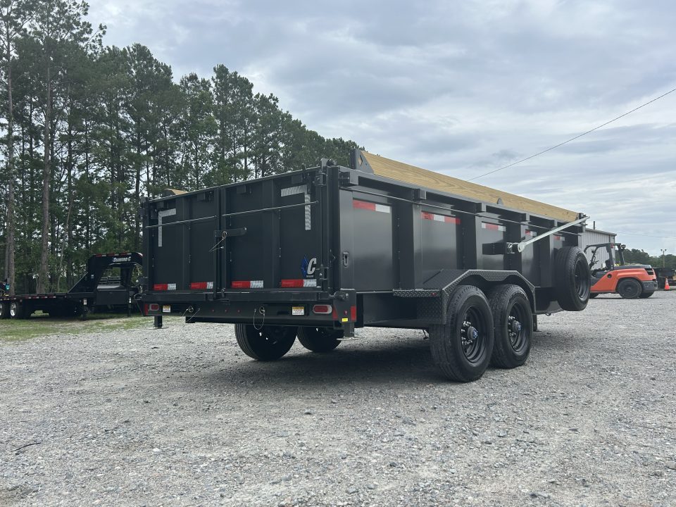 New 2026 Diamond C LPT210 7x16 Dump Trailer, 5-Stage Telescopic, 7ga Floor, 32" Sides, Swing Tarp, Hyd Jack #16,490 Payload !!!