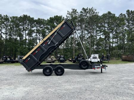 New 2026 Diamond C LPT210 7x16 Dump Trailer, 5-Stage Telescopic, 7ga Floor, 32" Sides, Swing Tarp, Hyd Jack #16,490 Payload !!!