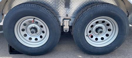 New Cherokee Aluminum 81" x 16' Tandem Axle Utility Trailer: 7000 GVWR, 36" Ramp Gate