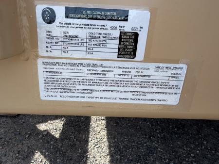 New 2026 Load Trail 16'' DZ Deck Over GN Dump Trailer