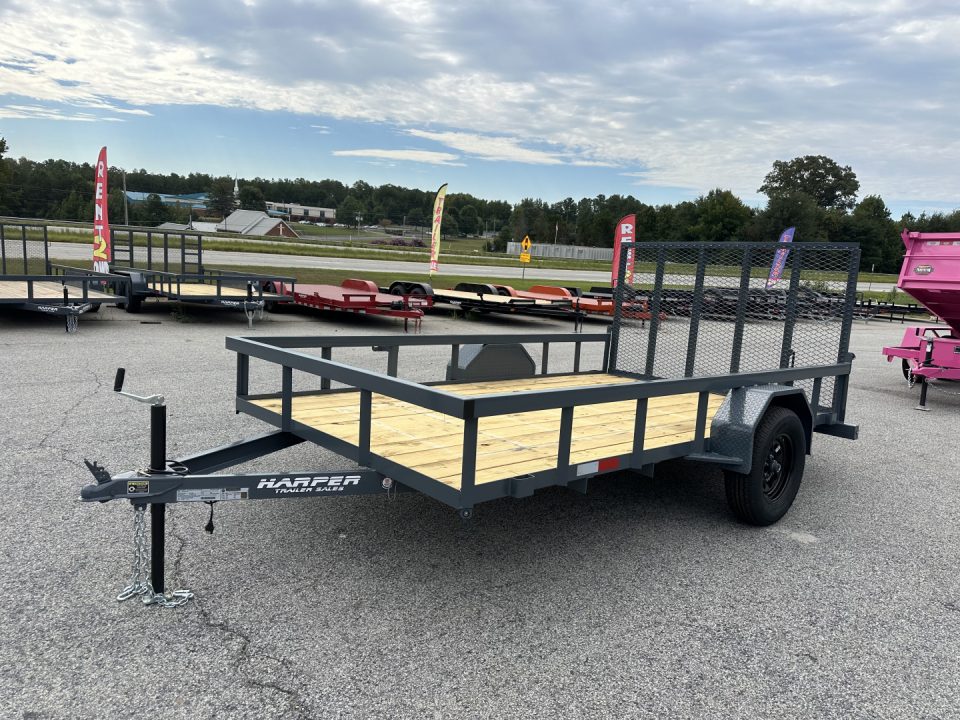 New 2026 GPS 82X12 SINGLE AXLE UTILITY TRAILER WITH SET BACK JACK