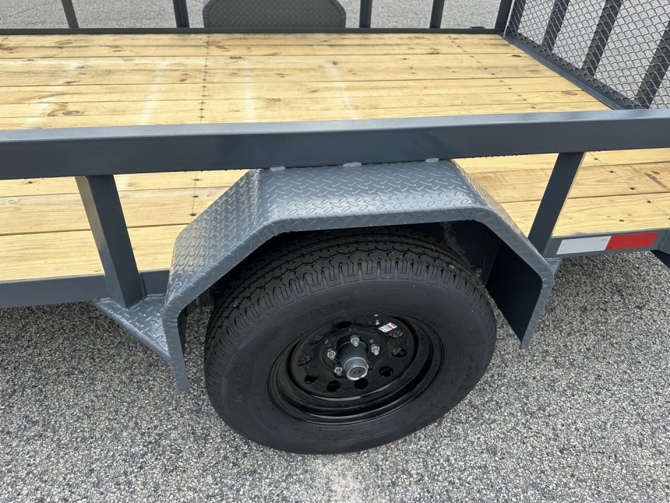New 2026 GPS 82X12 SINGLE AXLE UTILITY TRAILER WITH SET BACK JACK