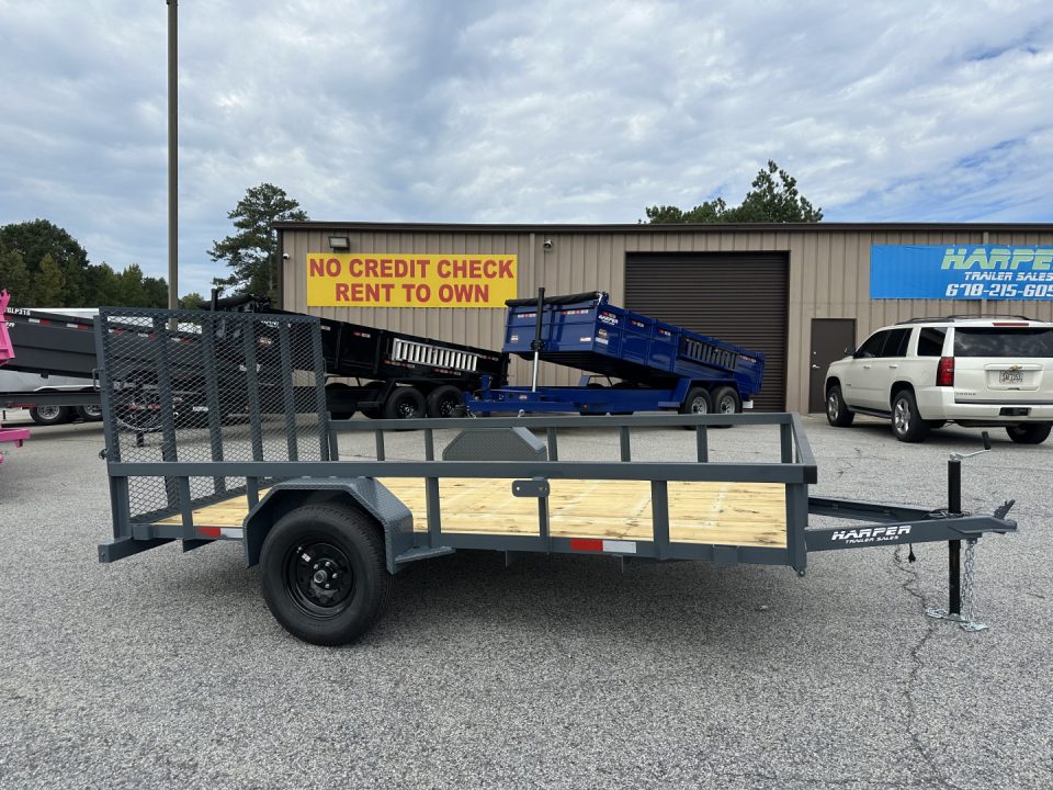 New 2026 GPS 82X12 SINGLE AXLE UTILITY TRAILER WITH SET BACK JACK
