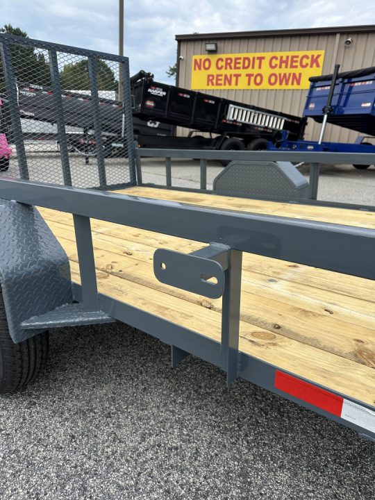 New 2026 GPS 82X12 SINGLE AXLE UTILITY TRAILER WITH SET BACK JACK