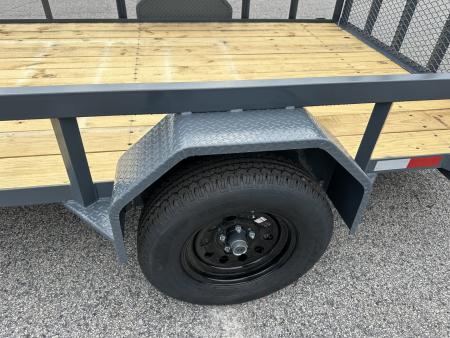 New 2026 GPS 82X12 SINGLE AXLE UTILITY TRAILER WITH SET BACK JACK