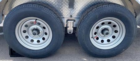 New Cherokee Aluminum 81" x 16' Tandem Axle Utility Trailer: 7000 GVWR, 36" Ramp Gate