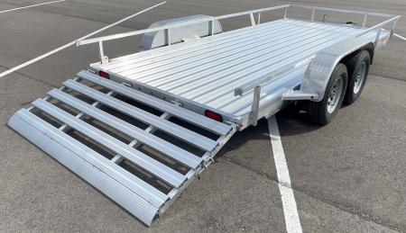 New Cherokee Aluminum 81" x 16' Tandem Axle Utility Trailer: 7000 GVWR, 36" Ramp Gate