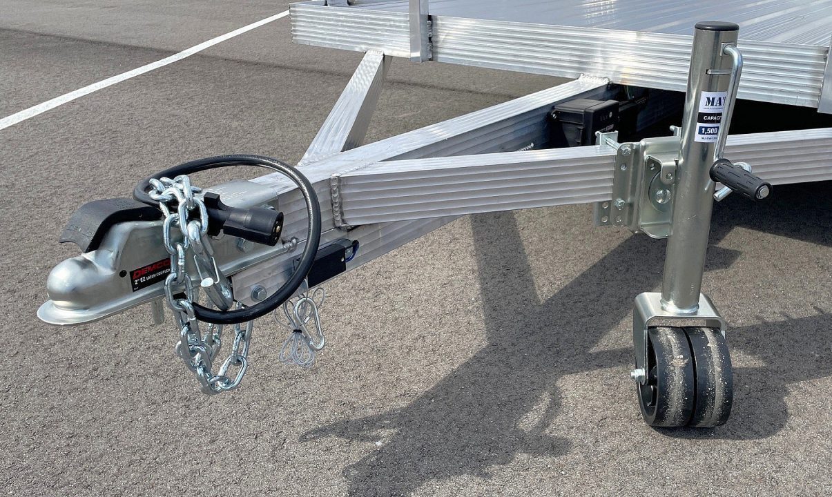 New Cherokee Aluminum 81" x 16' Tandem Axle Utility Trailer: 7000 GVWR, 36" Ramp Gate