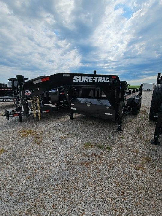 New 2026 Sure-Trac 7X16 PRO SERIES TELESCOPIC 22K GOOSENECK Dump Trailer