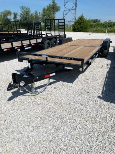 New 2026 Sure-Trac 7X24 (22+2) 10K C CHANNEL WOOD DECK Car Hauler
